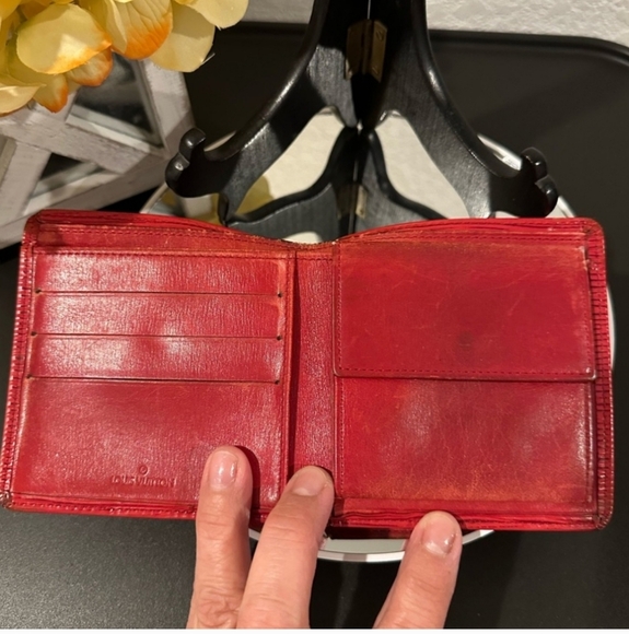 Louis Vuitton Red Epi Leather Wallet MI0901 Made in France of 1991 - Picture 6 of 13